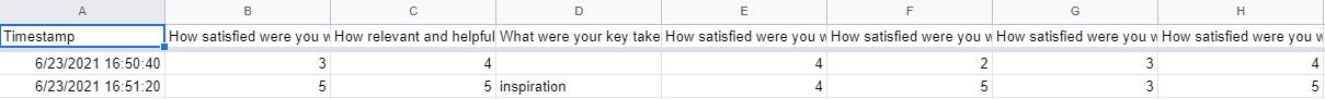 Converting Google Form responses to a Google Sheet