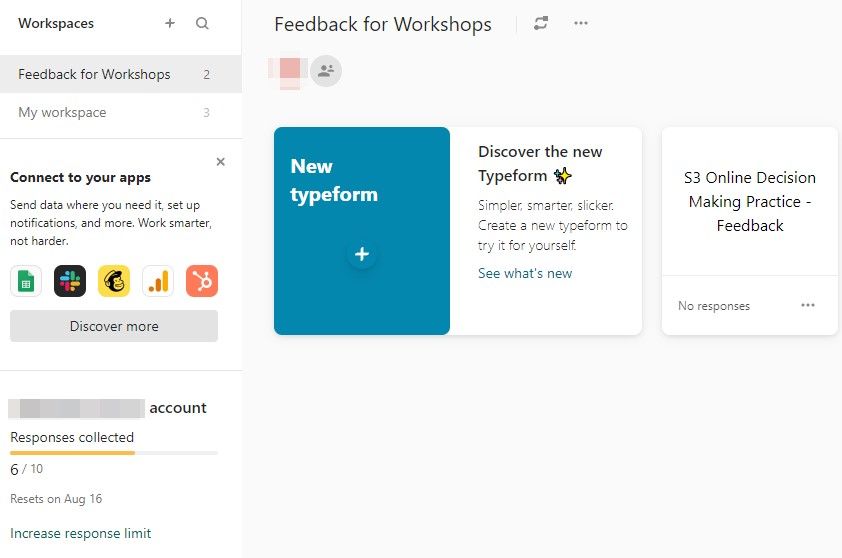 Choosing the right tool for evaluations: Typeform