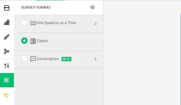 Survey formats in SurveyMonkey