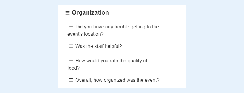 How to improve event evaluation form