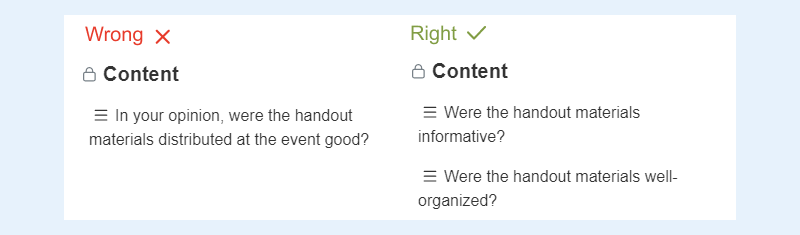 How to improve event evaluation form