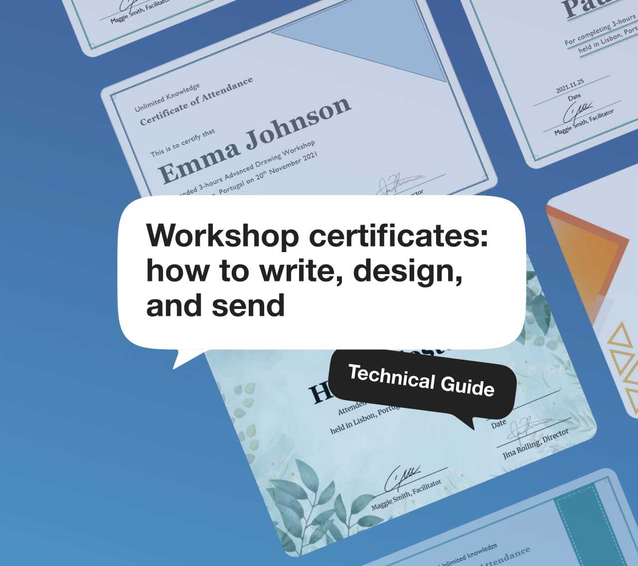 Find out how to create templates and issue certificates using commonly available tools