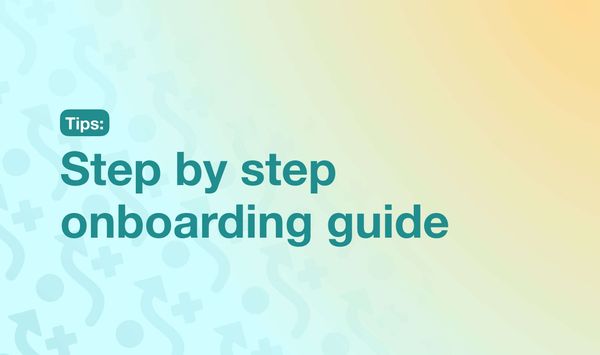 Onboarding step by step