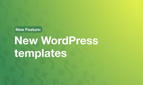 New WordPress templates